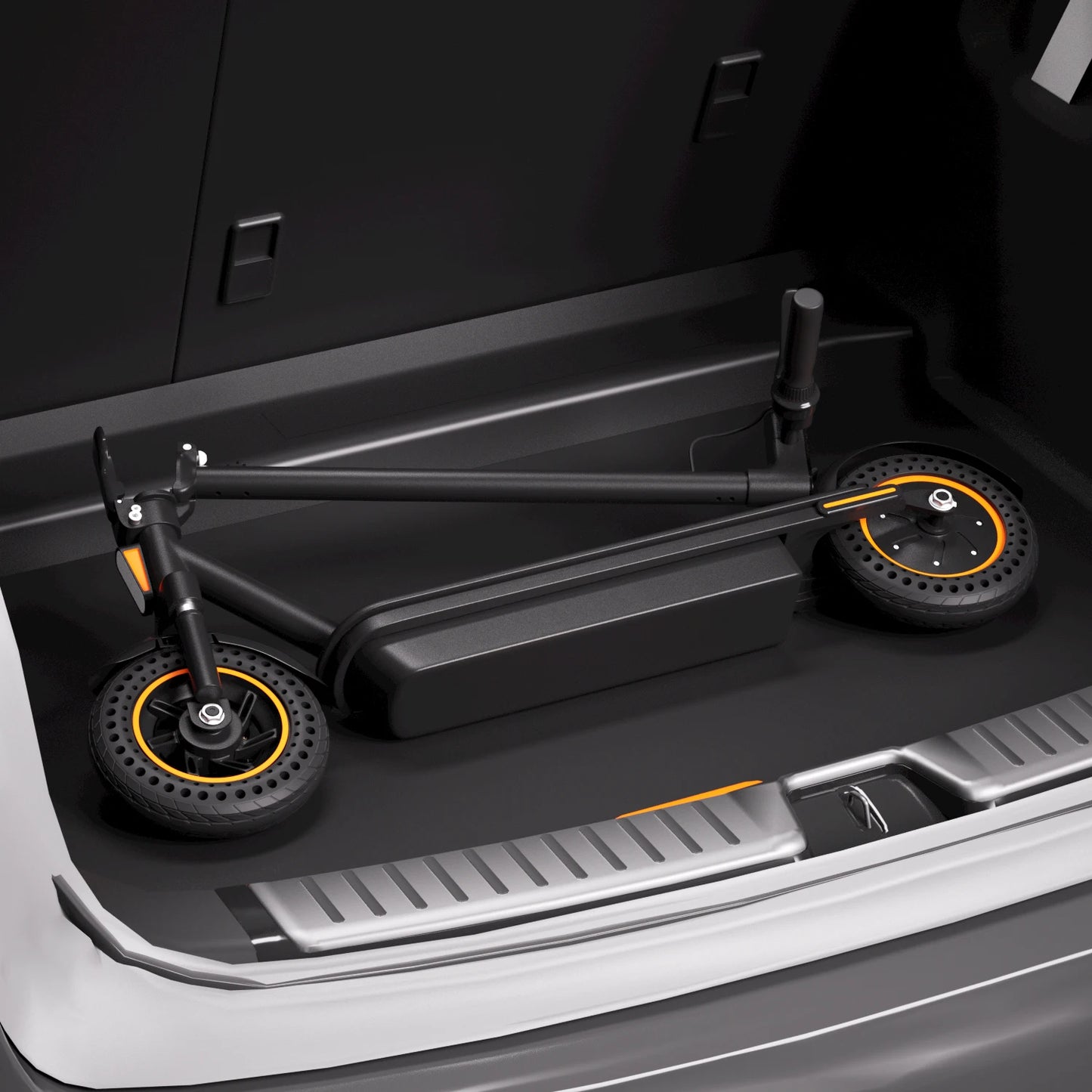 Close-up of HEZZO G30 scooter wheels