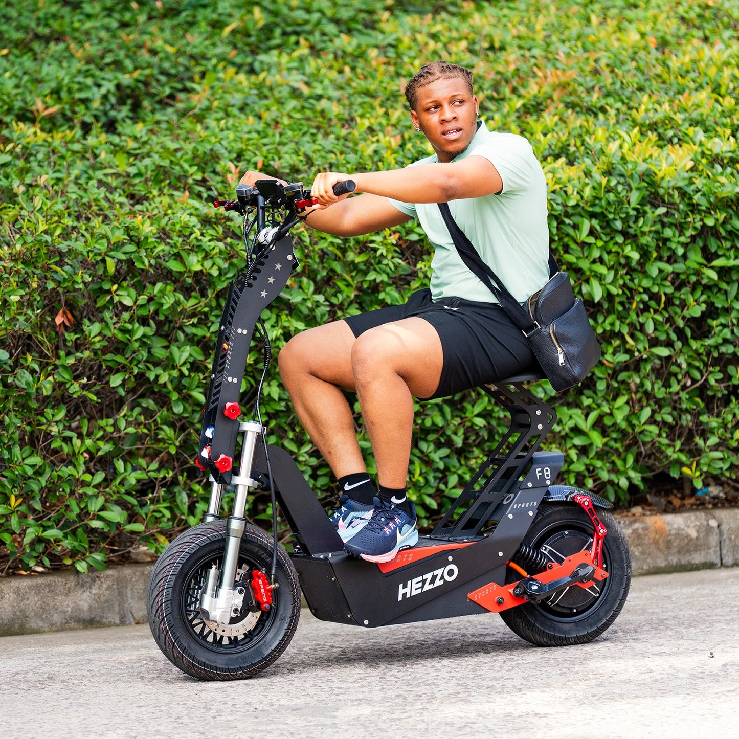 HEZZO F8 Foldable Electric Scooter front view