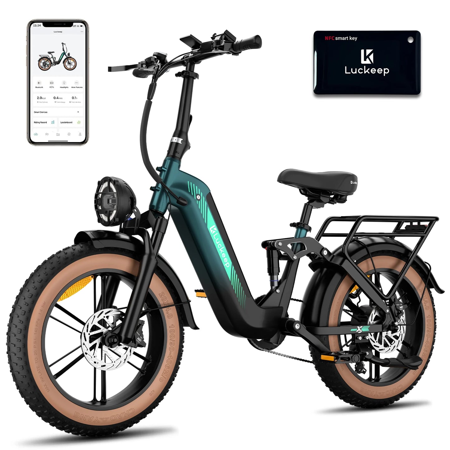 Luckeep X3 Electric Bike for Adults front view