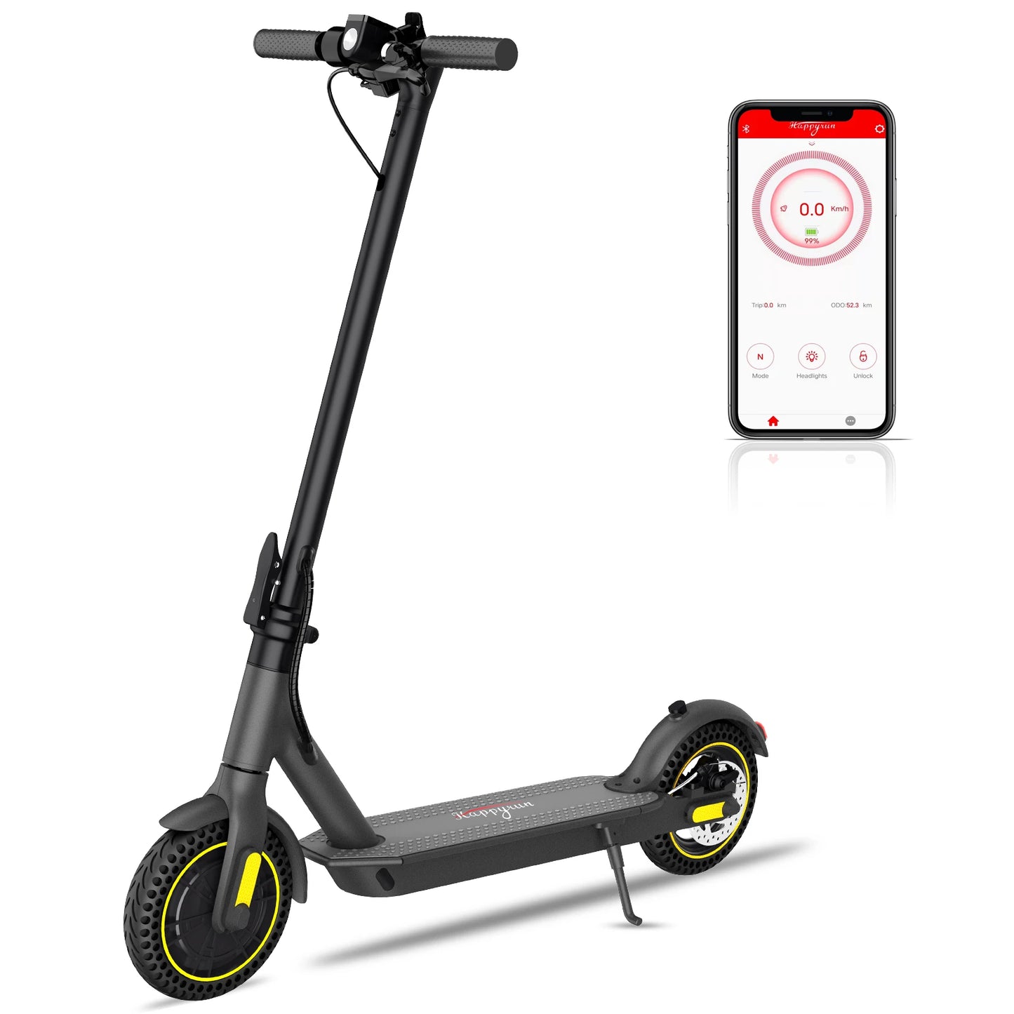 Adult 10Inch foldable electric scooter front view