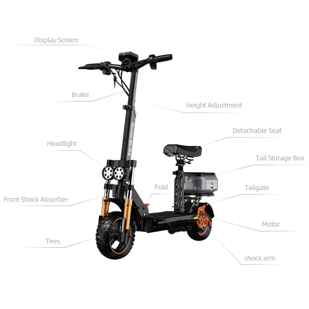 Ruitoo M5Pro Electric Scooter on city street
