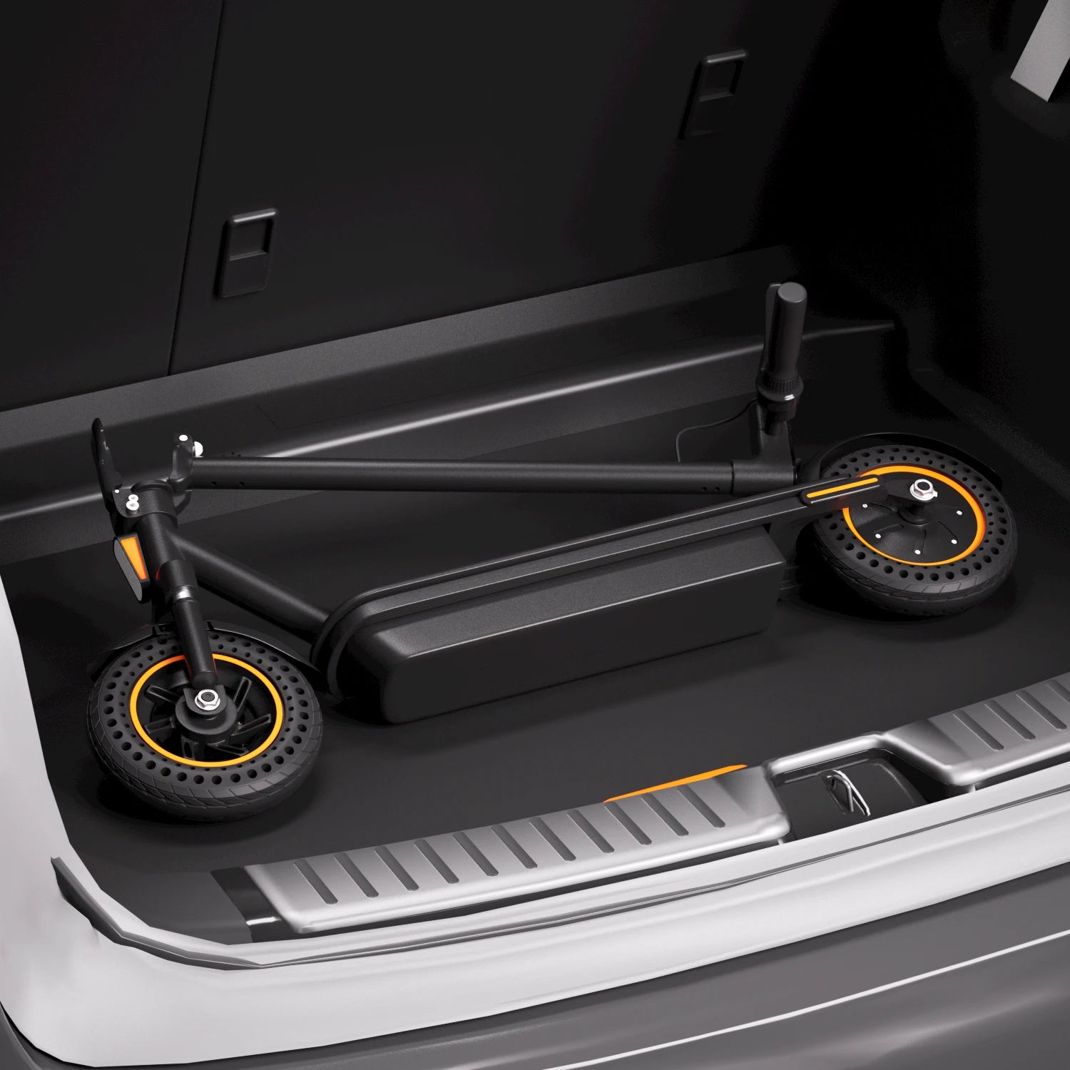 Close-up of HEZZO G30 scooter wheels

