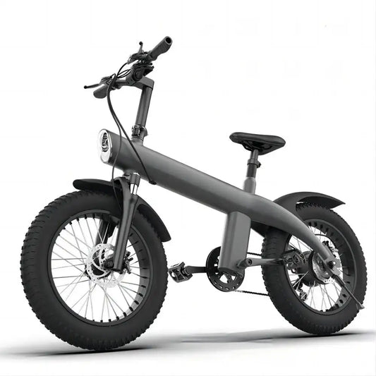 KIXIN Q3 Plus Mountain Electric Bike handlebar close-up