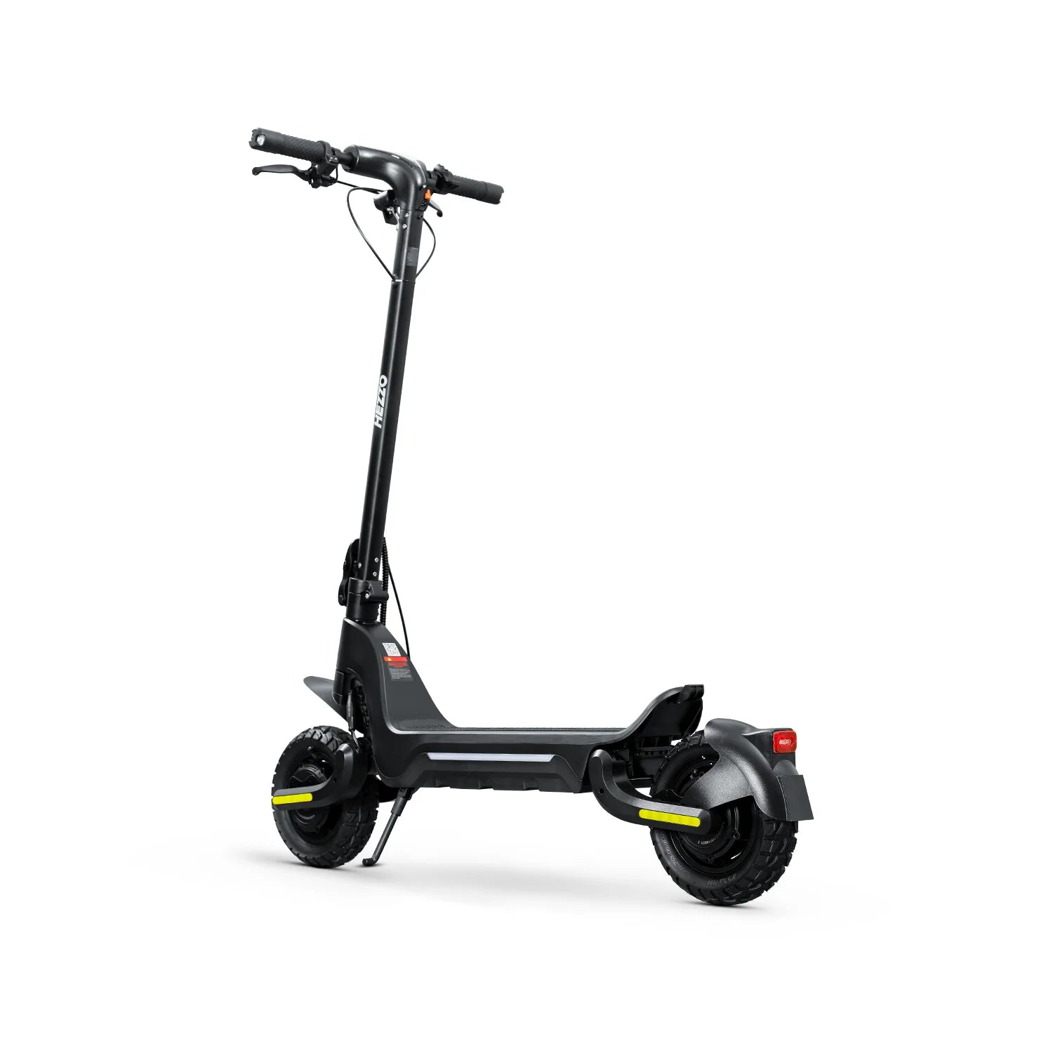 Folded HEZZO F5 Electric Scooter for storage
