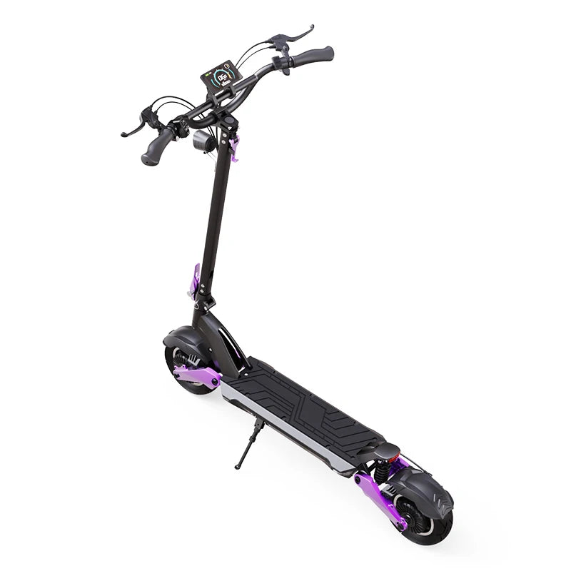 OKUELY New M9 Electric Scooter with powerful 1600W motor, wide deck, and dual suspension, ideal for fast adult commuting rides.